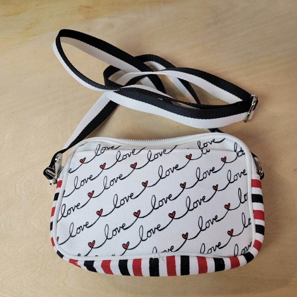 Brighton "LOVE SCROLL" Canvas Crossbody Bag - Picture 4 of 11